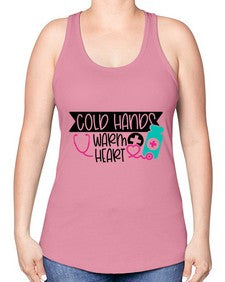Cold Hands Warm Heart Style Style 675# - nurse -Racerback Tank