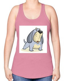 dog 115# - dogs -Racerback Tank