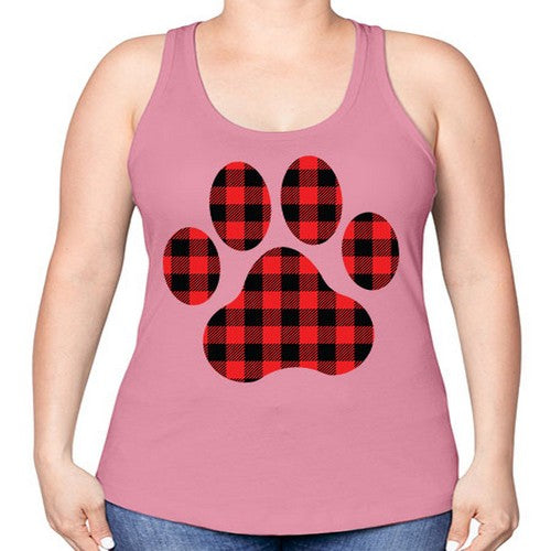 Dog Paw Style 94# - dogs -Racerback Tank