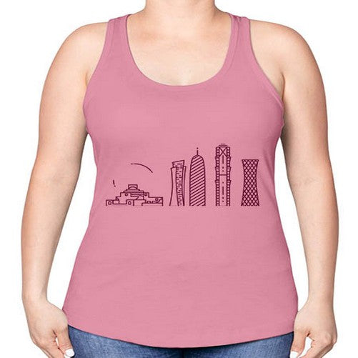 Doha 672# - cities -Racerback Tank