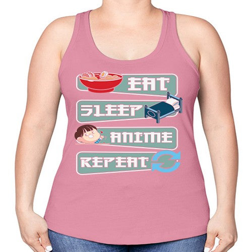 Eat Sleep Anime Repeat Anime Manga 227# - anime -Racerback Tank