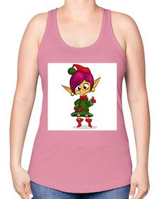Elf 118# - cartoon general -Racerback Tank