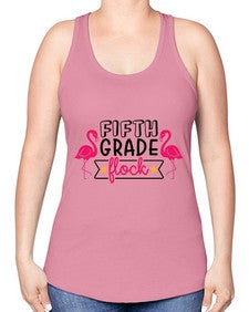 Fifth Grade Flock 69# - fifth grade -Racerback Tank