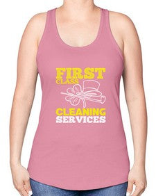 First class cleaning service Style 159# - cleaner -Racerback Tank