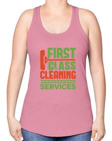 First class cleaning service Style 160# - cleaner -Racerback Tank