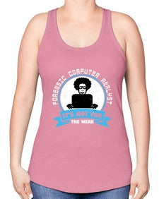 Forensic computer analyst 46# - computer -Racerback Tank