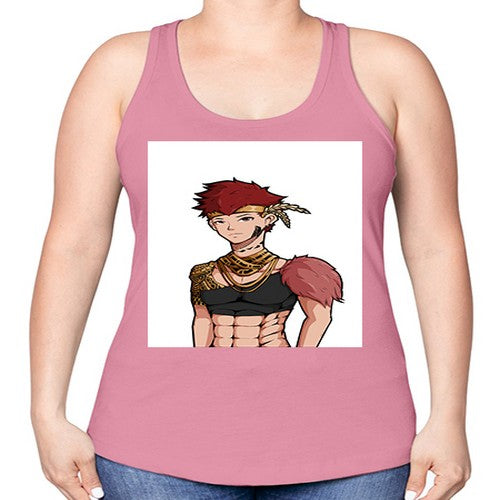 Forest tribal boy 67# - anime -Racerback Tank