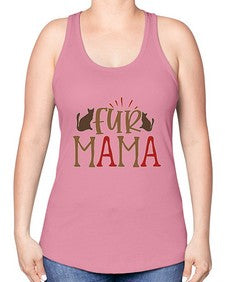 Fur Mama Style 13# - cats -Racerback Tank