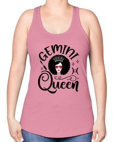 Gemini queen 233# - gemini -Racerback Tank