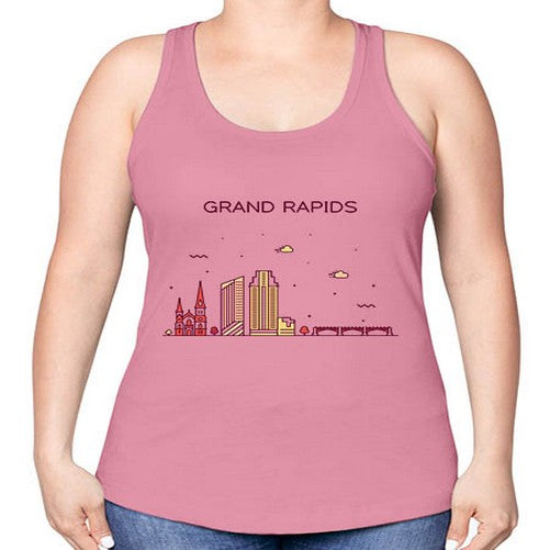 GrandRapids 781# - cities -Racerback Tank