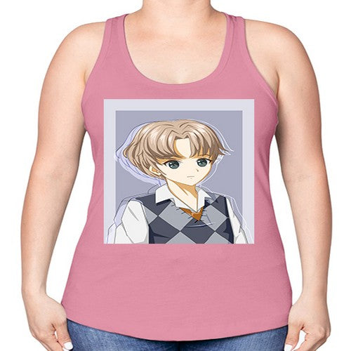 Handsome and cool boy with uniform 34# - anime -Racerback Tank
