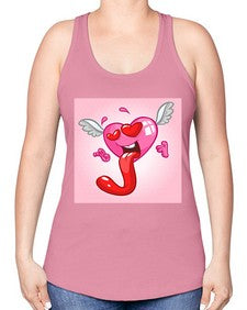 Heart 139# - cartoon general -Racerback Tank