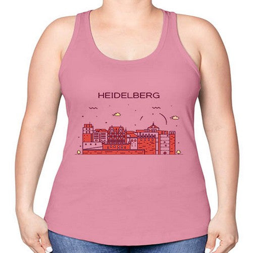 Heidelberg 833# - cities -Racerback Tank