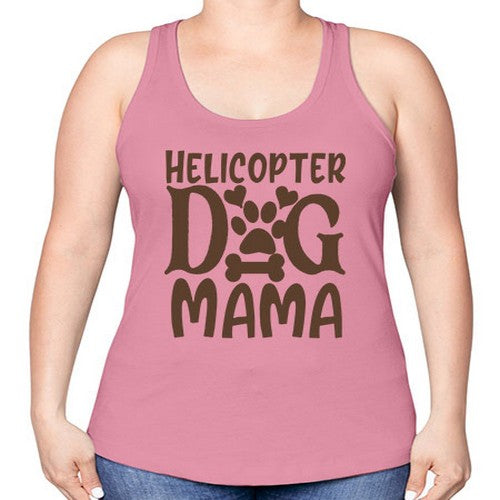 Helicopter Dog Mama Style 87# - dogs -Racerback Tank