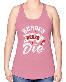 Heroes never die 21# - video games -Racerback Tank