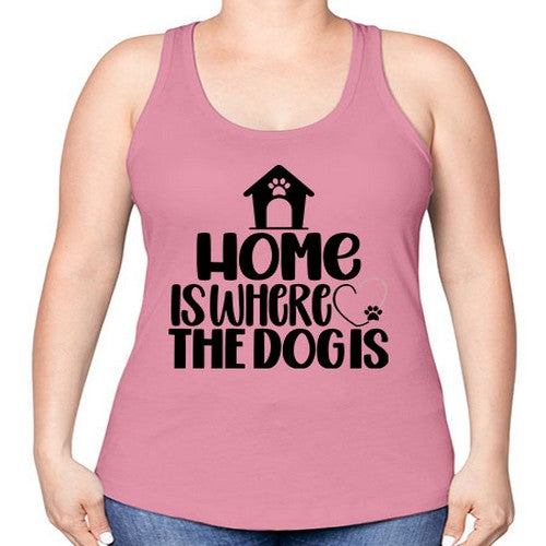 Home Is Where The Dogis Style 20# - dogs -Racerback Tank
