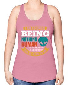 I am a human being nothing is alien to me 7# - ufo -Racerback Tank