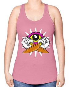 I spy you 140# - cartoon general -Racerback Tank