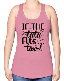 If the tutu fits 140# - ballet -Racerback Tank