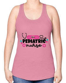 Im A Pediatric Nurse Style Style 963# - nurse -Racerback Tank