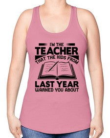 Im the teacher Style 239# - teacher -Racerback Tank
