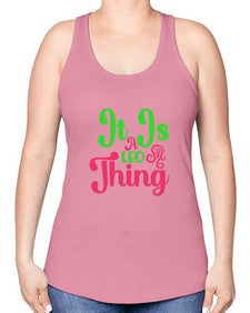 It is a leo thing 255# - leo -Racerback Tank