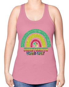 Juneteenth Vibes Only 5# - black juneteenth -Racerback Tank