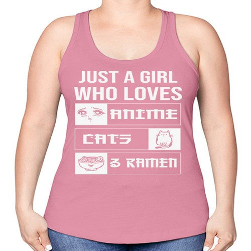 Just A Girl Who Loves 263# - anime -Racerback Tank
