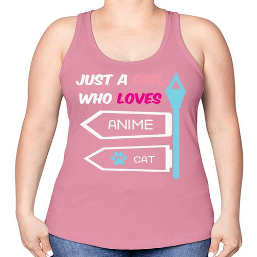 Just A Girl Who Loves Anime 264# - anime -Racerback Tank