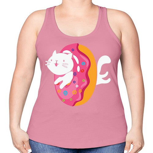 Kawaii Cat Donut Anime Lover Anime 267# - anime -Racerback Tank
