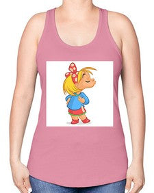 Kid 152# - cartoon general -Racerback Tank