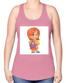 Kid 153# - cartoon general -Racerback Tank