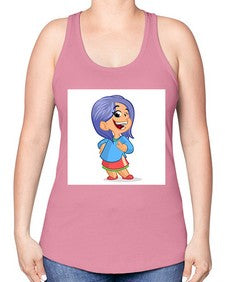 Kid 155# - cartoon general -Racerback Tank