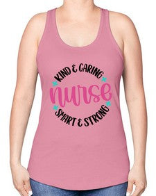 Kind Caring Nurse Style Style 1033# - nurse -Racerback Tank