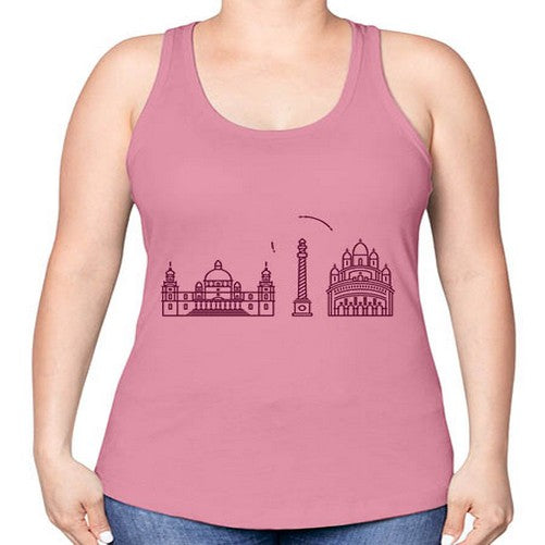 Kolkata 1074# - cities -Racerback Tank