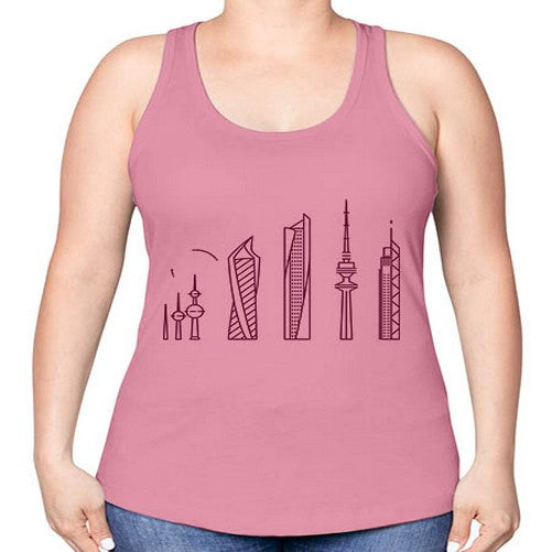 KuwaitCity 1097# - cities -Racerback Tank