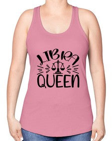 Libra queen 328# - libra -Racerback Tank