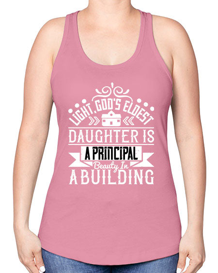 Light Gods eldest daughter is a principal beauty in a building Style 274# - architect -Racerback Tank
