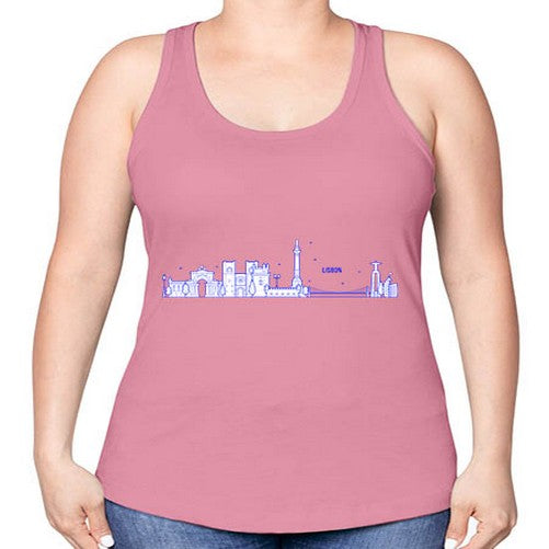 Lisbon 1148# - cities -Racerback Tank