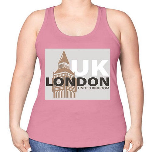 London 1154# - cities -Racerback Tank