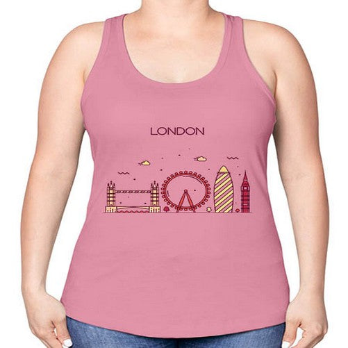 London 1159# - cities -Racerback Tank