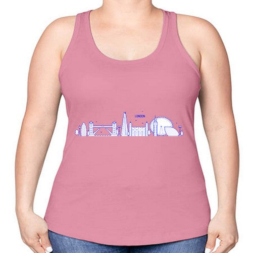 London 1160# - cities -Racerback Tank