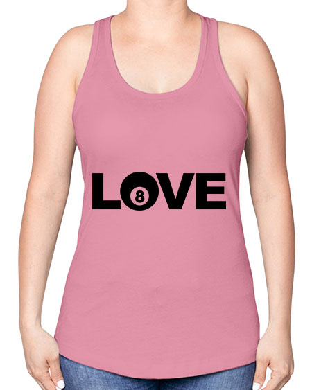Love 740# - billards -Racerback Tank