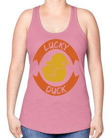 Lucky Duck Style 27# - ducks -Racerback Tank