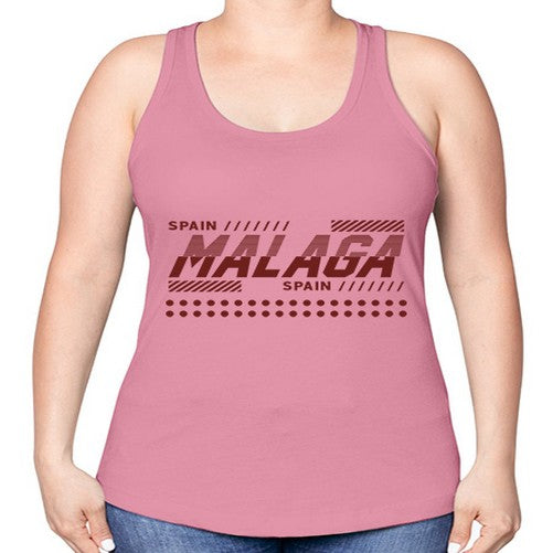Malaga 1216# - cities -Racerback Tank