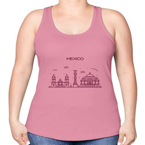 MexicoCity 1279# - cities -Racerback Tank