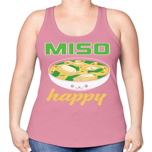 Miso Anime Japanese Food Lover 268# - anime -Racerback Tank