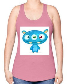 Monster 181# - cartoon general -Racerback Tank