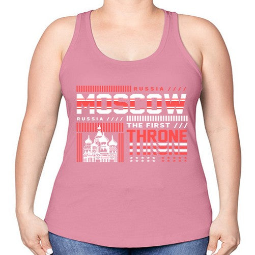 Moscow 1356# - cities -Racerback Tank