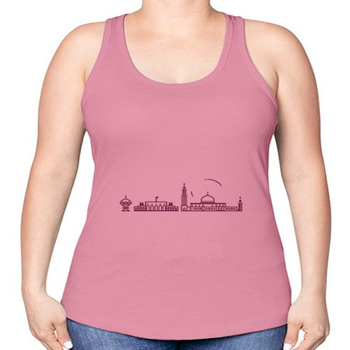 Muscat 1396# - cities -Racerback Tank
